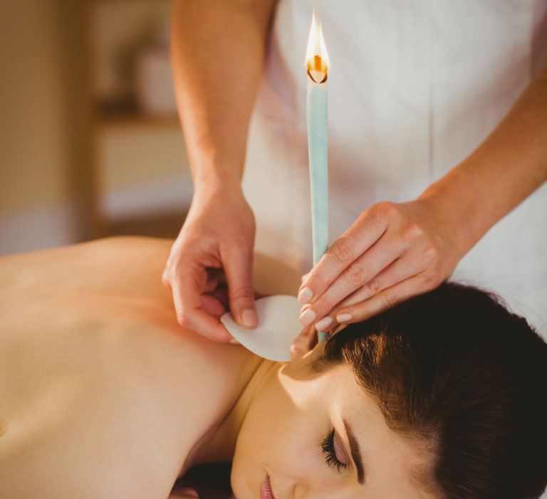Hopi ear candle treatment